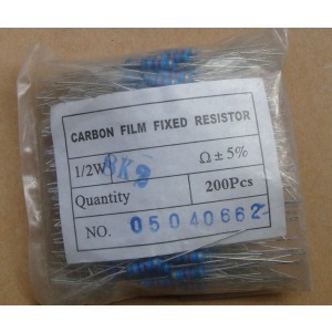 Carbon Film Resistors 8k ohm 0.5W