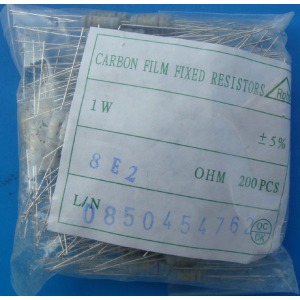 Carbon film resistors 8.2 ohm 1W 5%