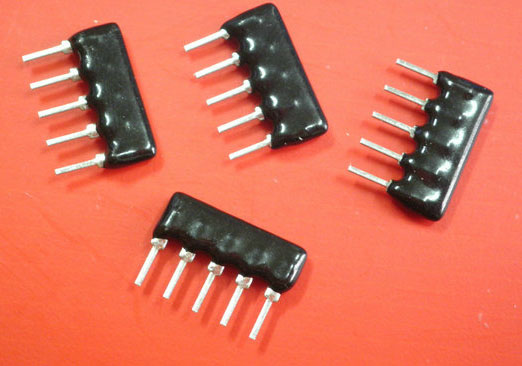 Thick film single-in-line resistors network 5PIN 100K OHM - Click Image to Close