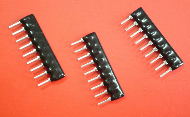 Thick film single-in-line resistors network 9PIN 200R OHM - Click Image to Close