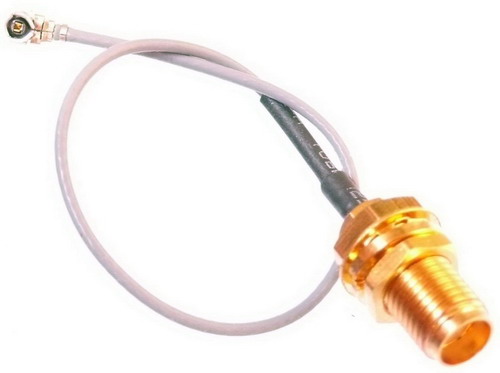 Ipx Plug To SMA Female Connector Adapter Cable - Click Image to Close