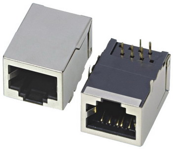 RJ45 female connector & Shield PCB Lan Socket 5921B2