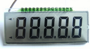 5-digit 7 segment LCD 5D7SA