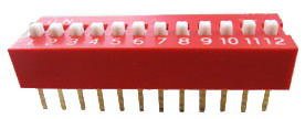 Standard DIP switches 12 pin x 2 row