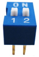 Standard DIP switches 2 pin x 2 row