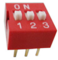 Standard DIP switches 3 pin x 2 row