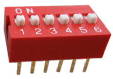 Standard DIP switches 6 pin x 2 row