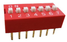 Standard DIP switches 7 pin x 2 row