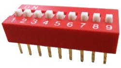 Standard DIP switches 9 pin x 2 row