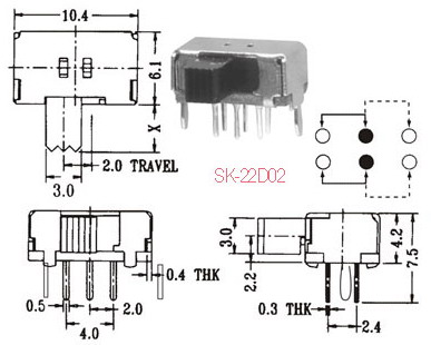 SK Slide Switches 22d02