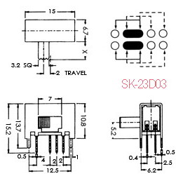 SK Slide Switches 23d03