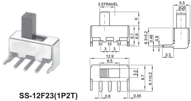 SS Slide Switches 12f23 - Click Image to Close