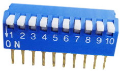 Piano Dip Switches 10 pin x 2 row - Click Image to Close