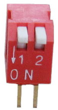 Piano Dip Switches 2 pin x 2 row - Click Image to Close