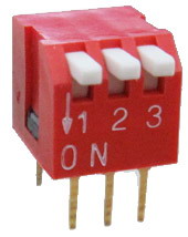 Piano Dip Switches 3 pin x 2 row