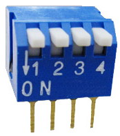 Piano Dip Switches 4 pin x 2 row