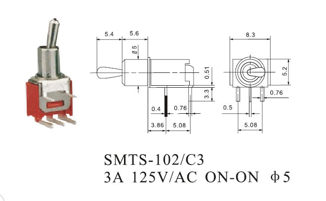 Toggle switch 102c3 - Click Image to Close