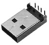 USB Male DIP Connector PCB Plug 4P